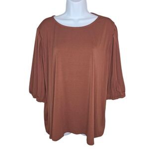 Nordstrom Rack Stretch Jersey Blouse Top Size 3x
